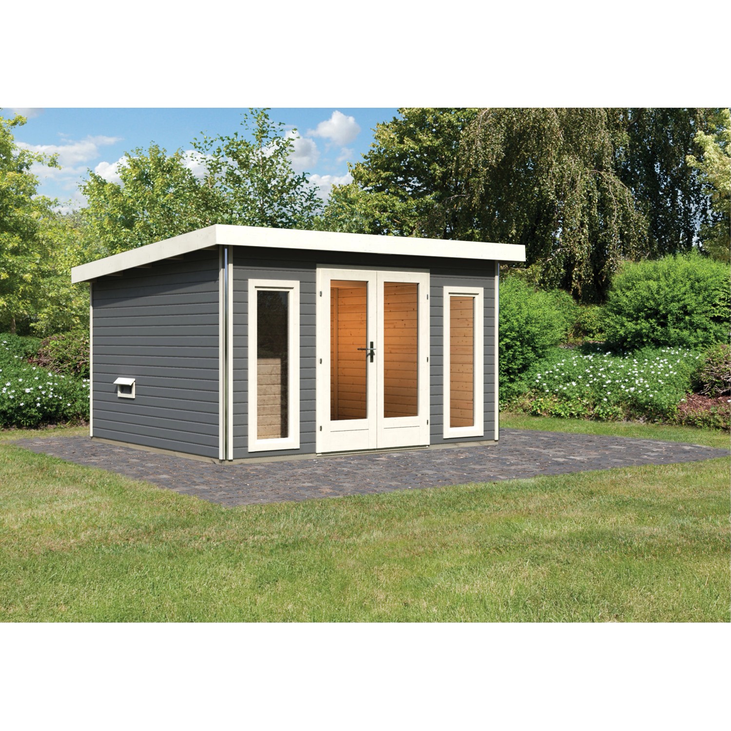 Saunahaus Magnus 2-Set A Terragrau