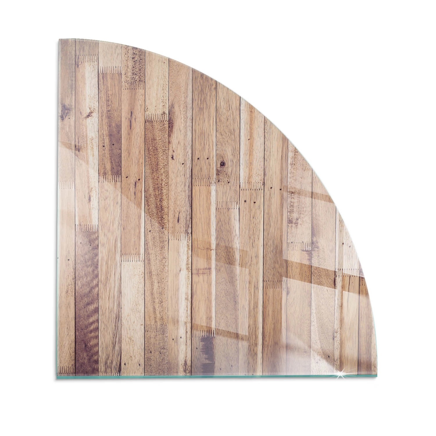 Tulup Glasplatte für Kamin Holzbrett im Layout Funkenschutzplatte Kaminöfen Quartal 100x100 cm Braun Glasplatte für Kamin Glasplatte unter Kaminöfen