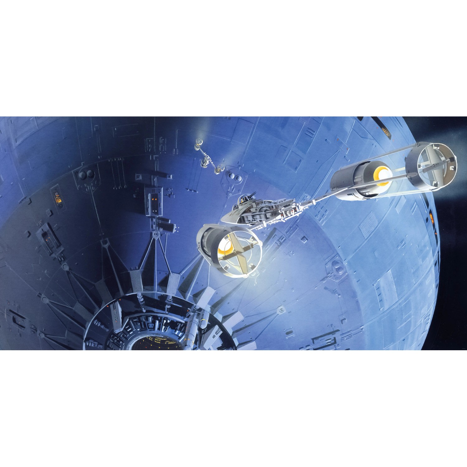 Komar Fototapete Vlies Star Wars Classic RMQ Death Star Assault 500 x 250 cm