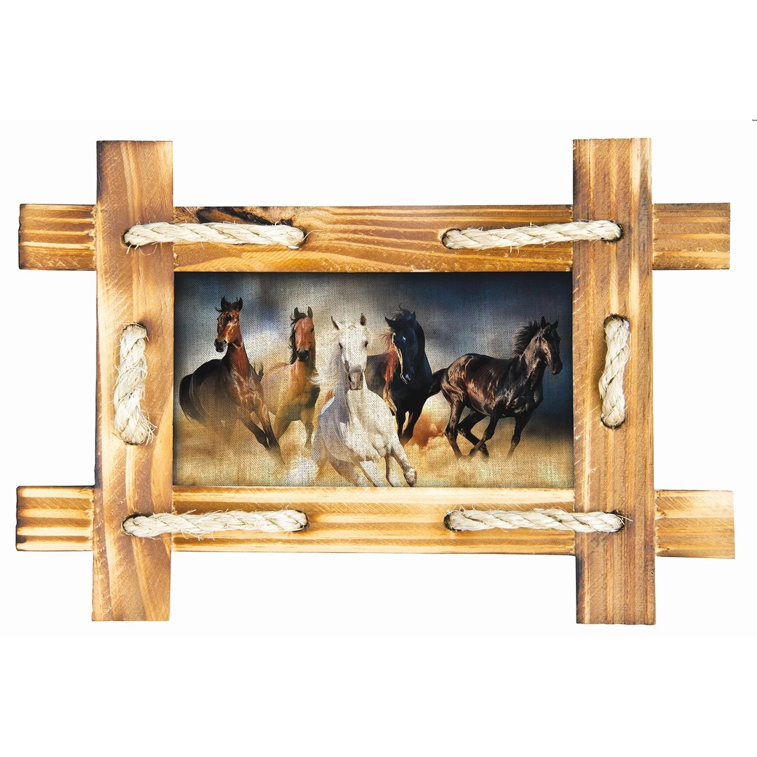 Sanders & Sanders Wandtattoo Pferde Beige Braun und Weiß 42,5 x 65 cm 600314