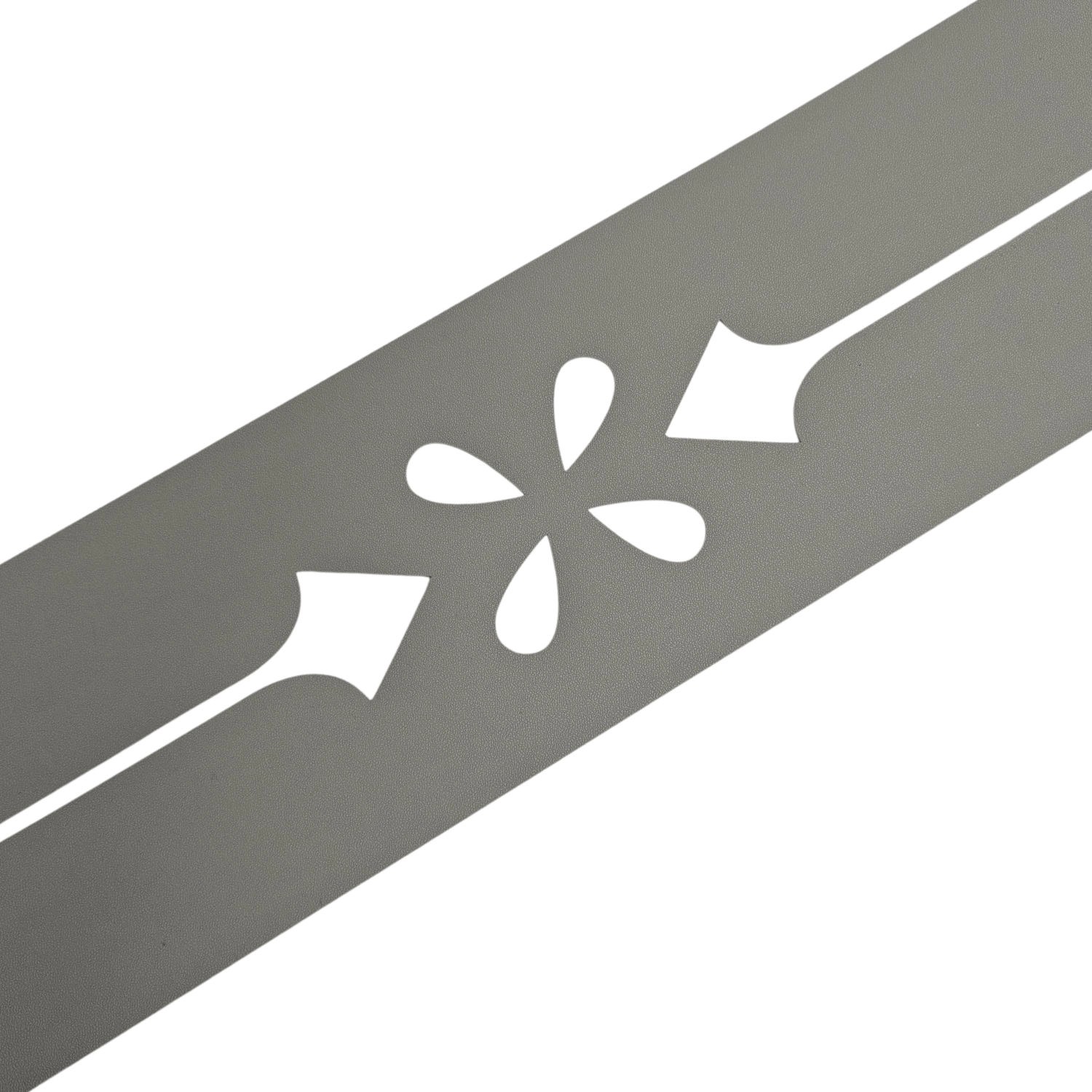 zaunzu Sichtschutz Premium Dekor Verona Sichtschutz Steingrau 2,55m