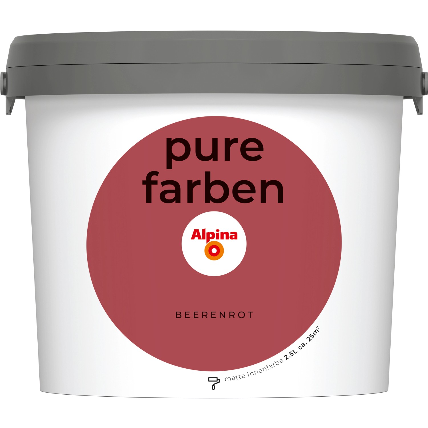 Alpina Wandfarbe Pure Farben Beerenrot 2,5 l
