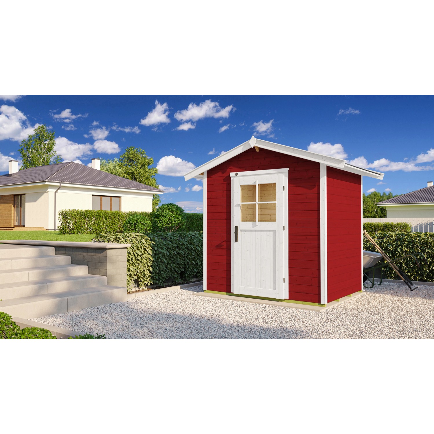 Weka Holz-Gartenhaus Gartenhaus 223 Satteldach Lasiert 178 cm