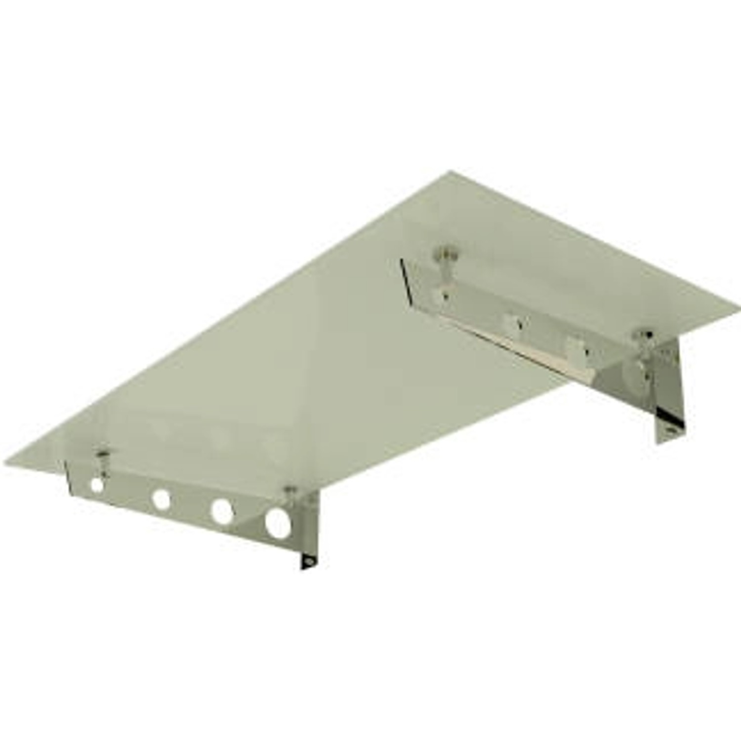 Dein Bau Projekt Glasvordach Model Schwert Milchglas VS-Glas 300 x 90 cm