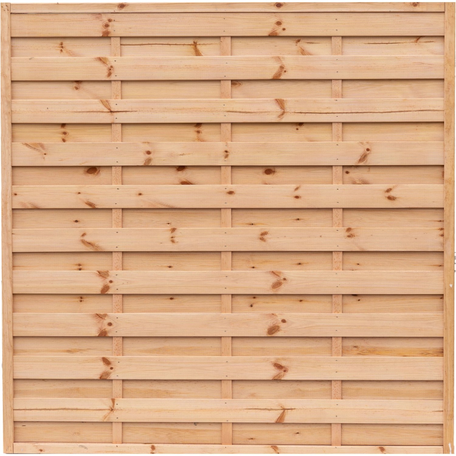 T & J Sichtschutzzaun Maxi Massiv Lärche Optik 180 x 180 cm