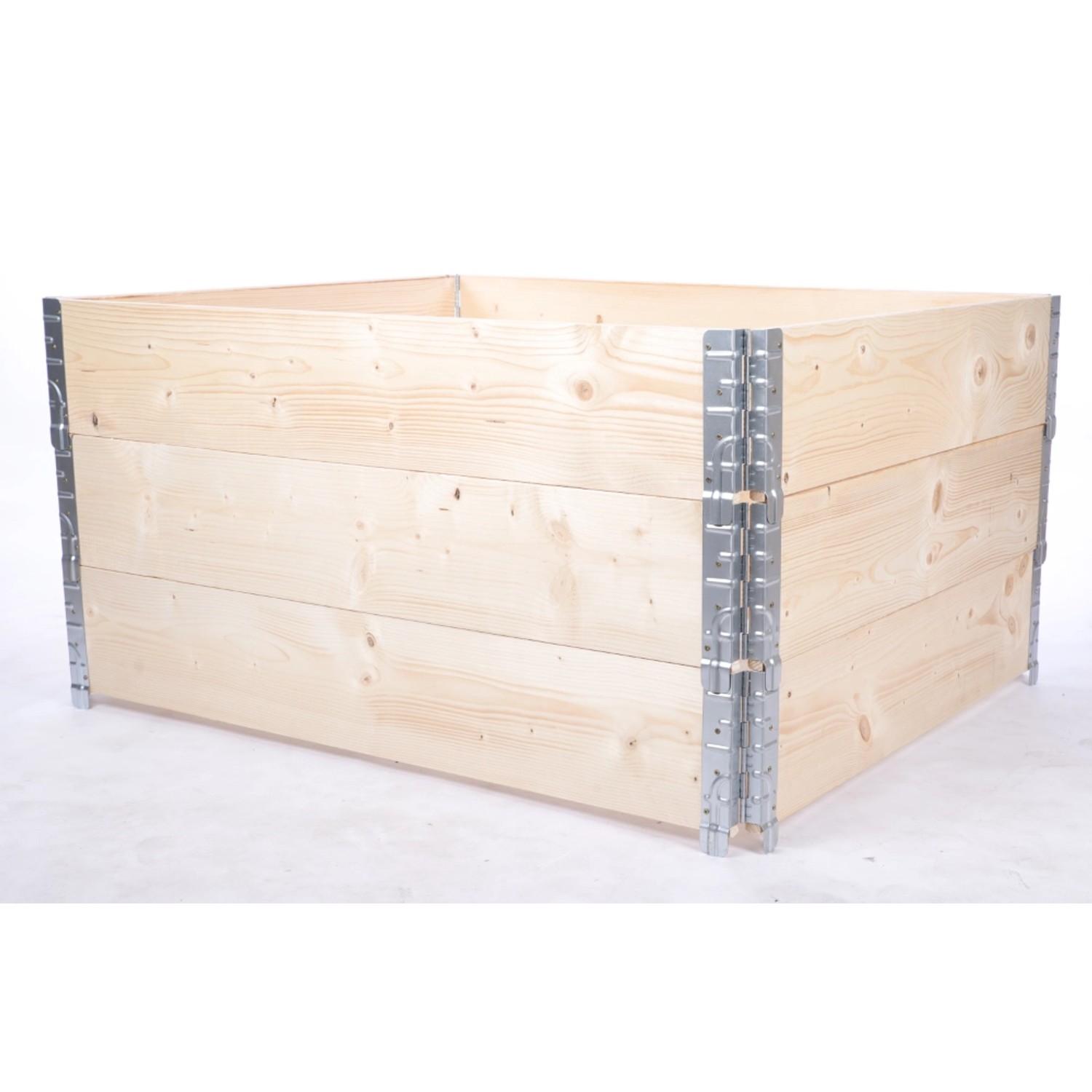PROREGAL Hochbeetkisten GrowBox HxBxT 60x120x100cm 3 Ebenen Holz Natur