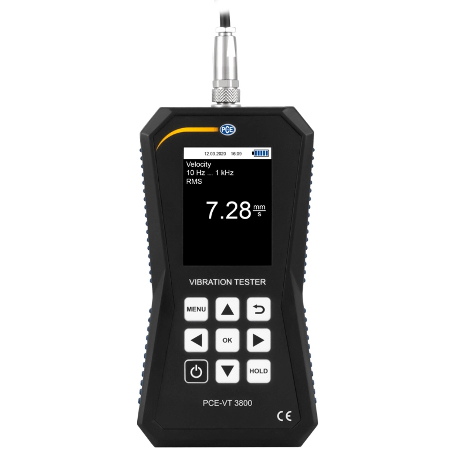 PCE Instruments Staubmessgerät RCM 10 PCE Instruments Beschleunigungsaufnehmer VT 3800S