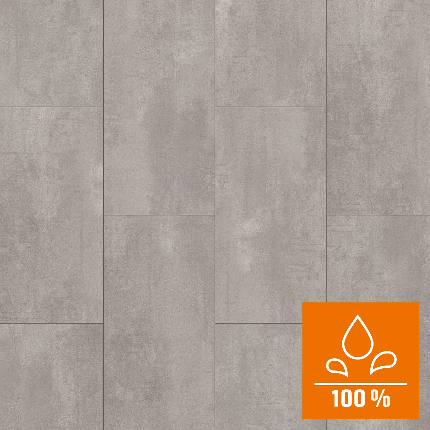 Kronoflooring Excellent+ Laminat 8 mm Wasserfest Ocean Beton Perlgrau