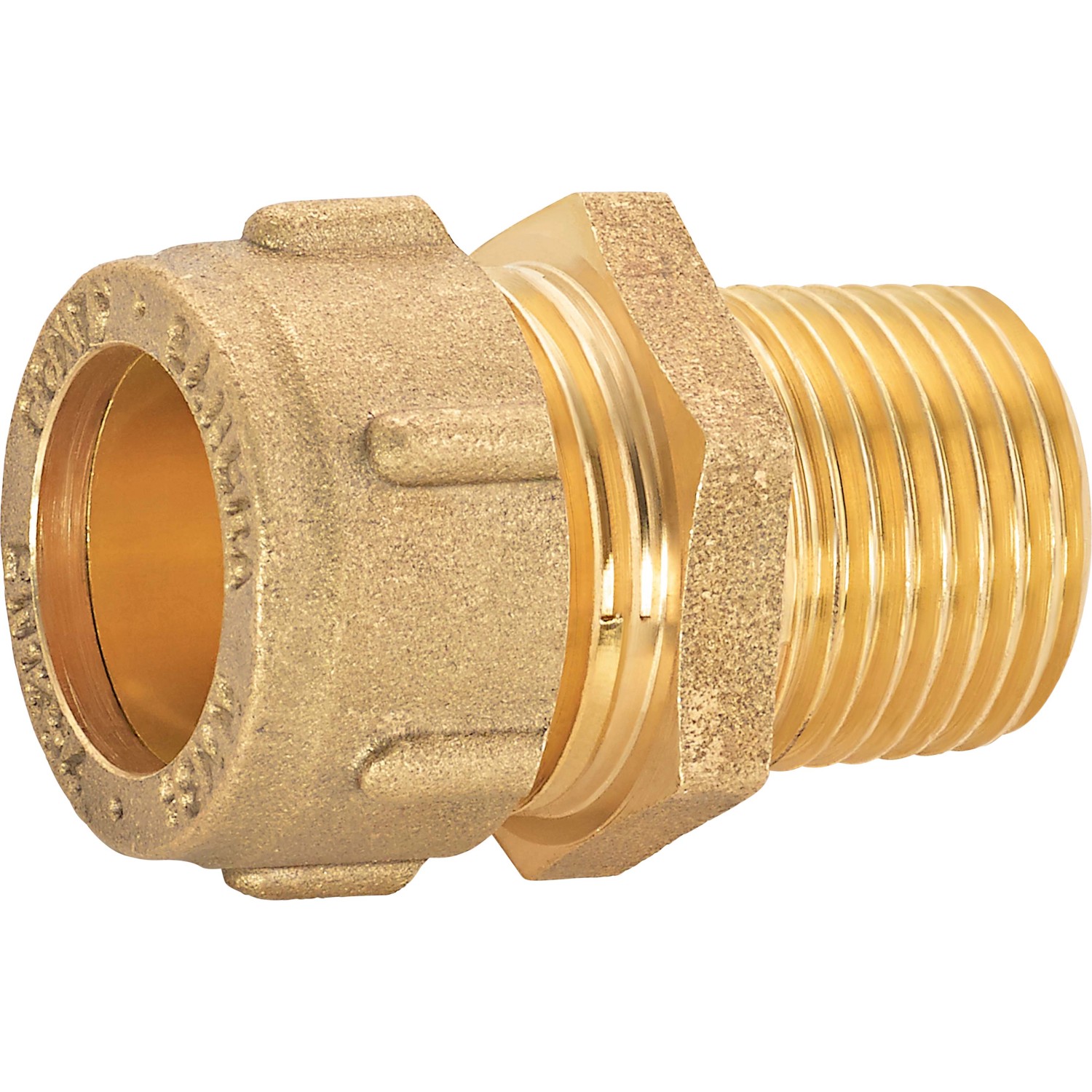 Schraub-Übergangsnippel 31 mm Messing