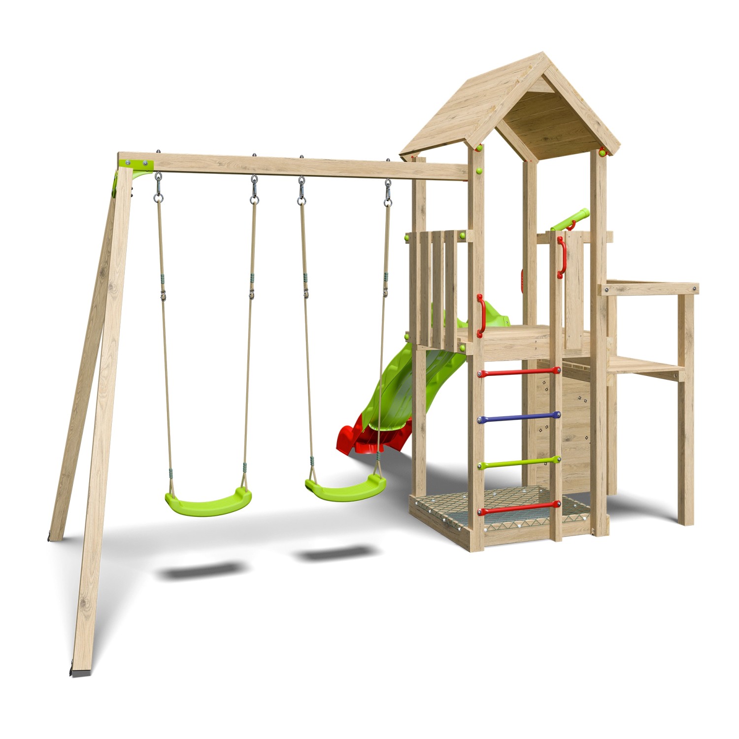 Trigano Spielturm Ultra Xplorer Inkl. Rutsche Sandkasten Kletterwand & Schaukel