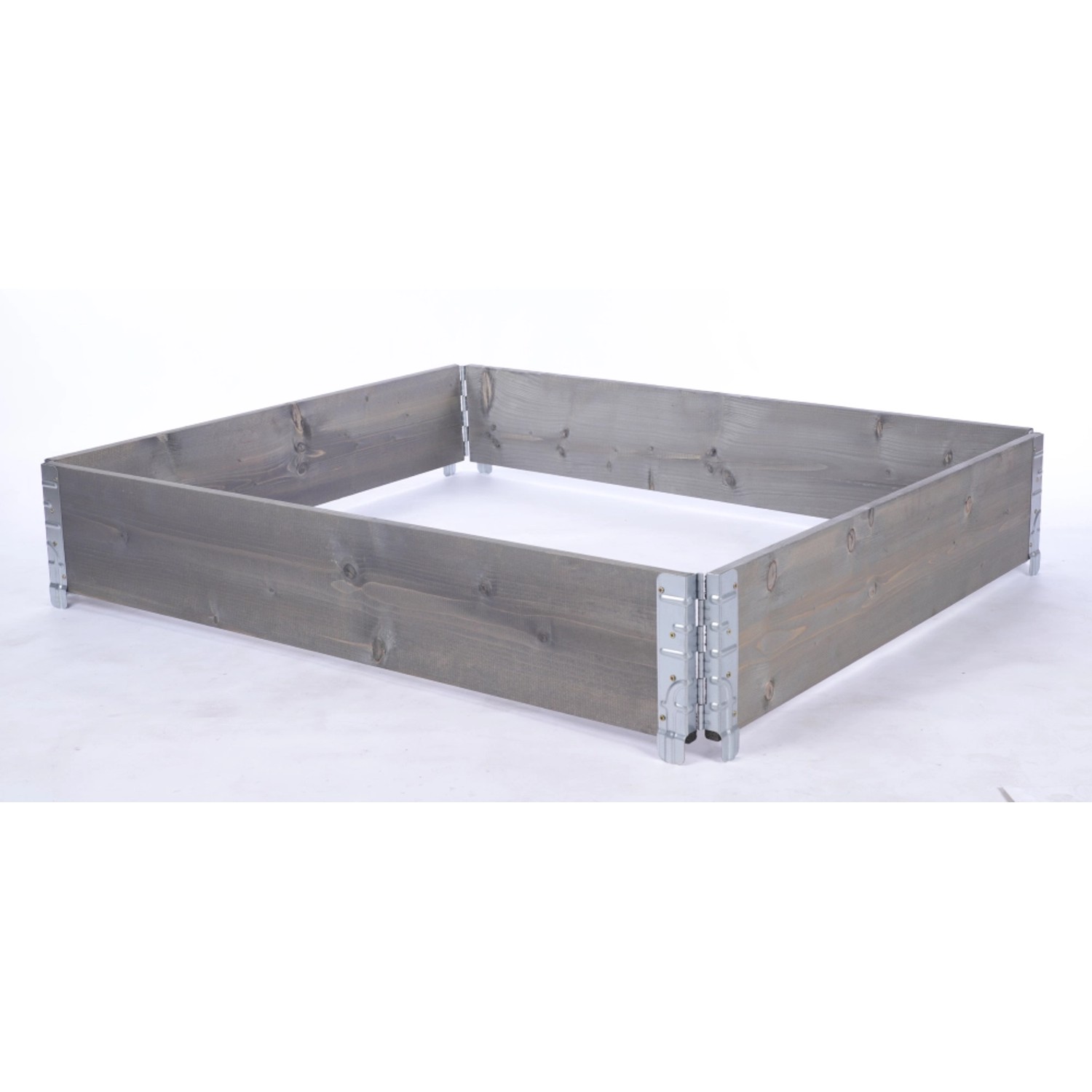 PROREGAL Hochbeetkisten GrowBox HxBxT 20x120x100cm 1 Ebene Holz Grau