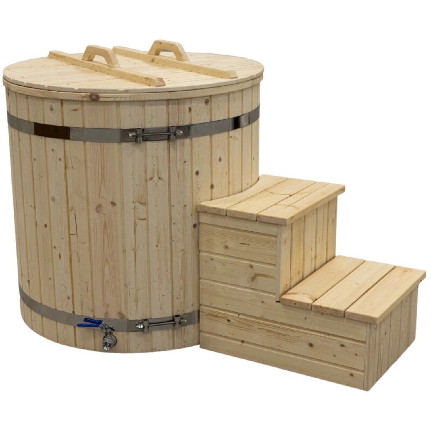 Poolomio Eisbad Badefass Thermoholz Eisfass Cold Dip