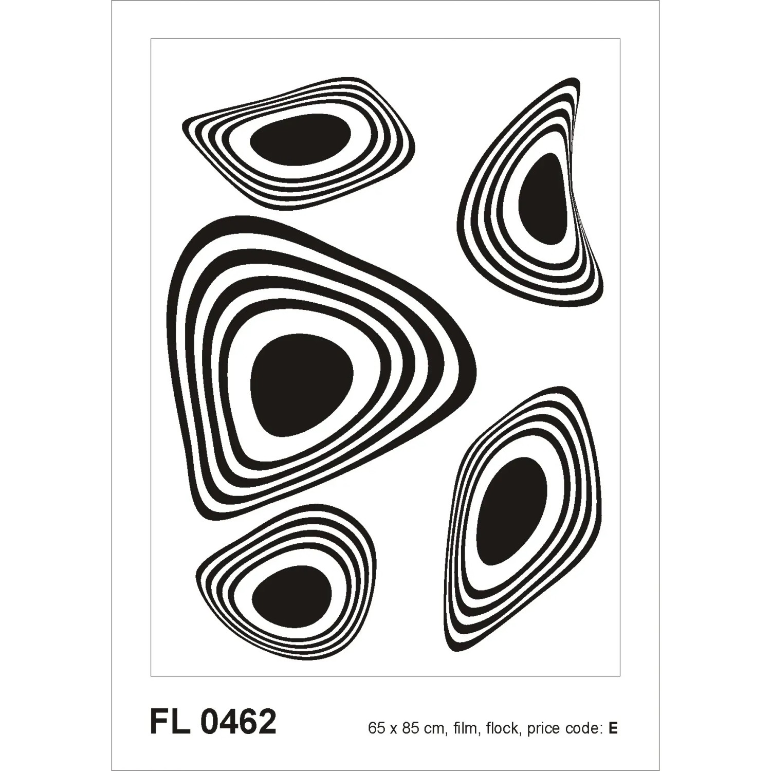 Sanders & Sanders Wandtattoo Figurative Motive Schwarz-Weiß 65 x 85 cm 600288