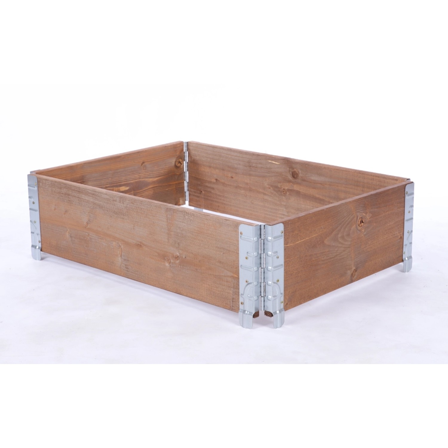 PROREGAL Hochbeetkisten GrowBox HxBxT 20x60x80 cm 1 Ebene Holz Braun