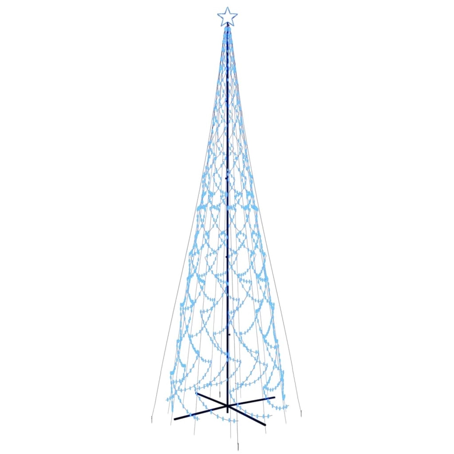 vidaXL LED-Weihnachtsbaum Kegelform Blau 3000 LEDs 230x800 cm