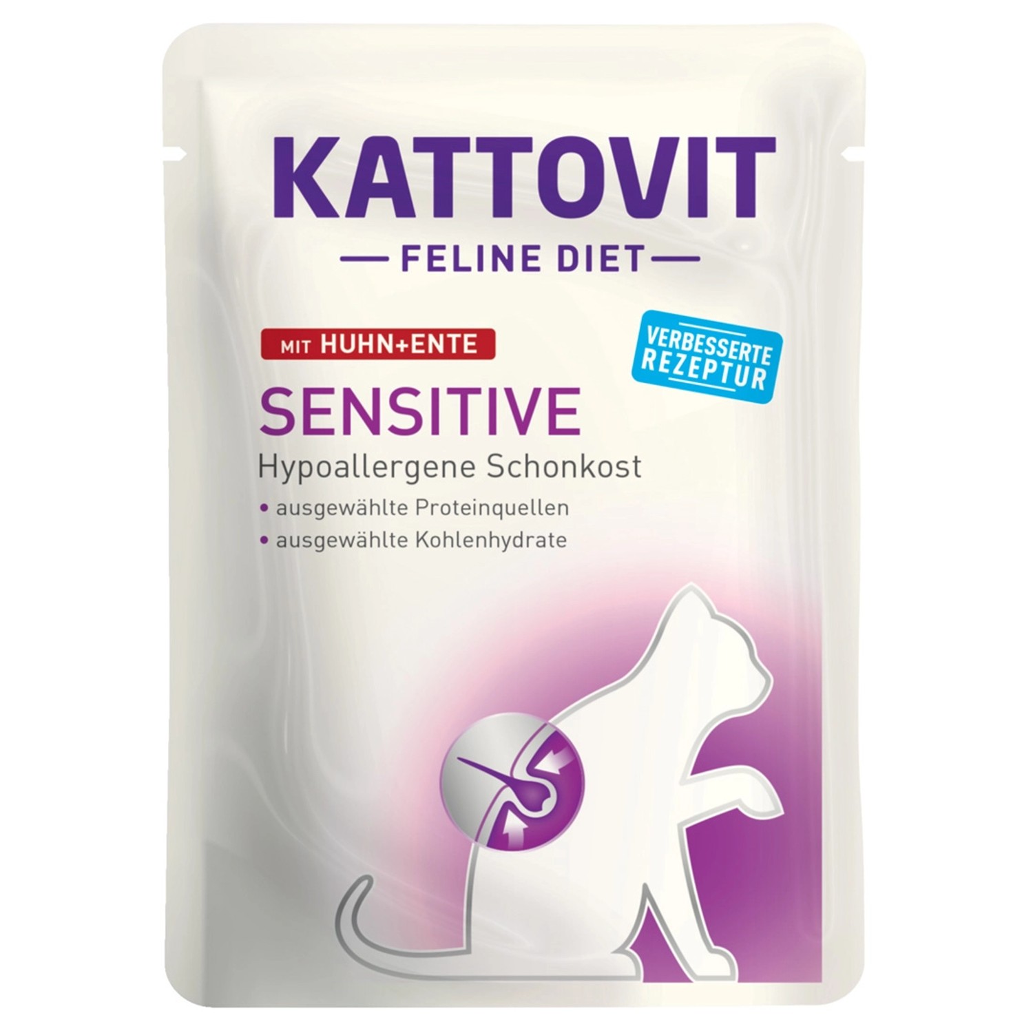 Kattovit Sensitive Huhn und Ente 85 g