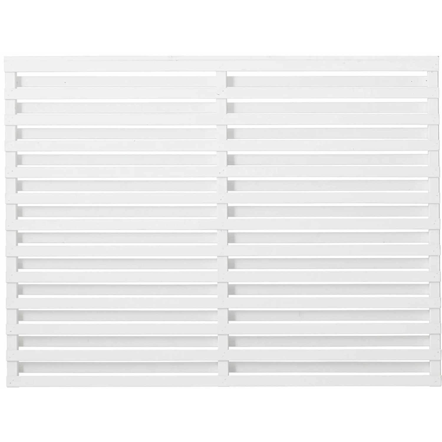 Plus Holz Sichtschutzzaun Osaka Nadelholz Weiß 180 cm x 136 cm