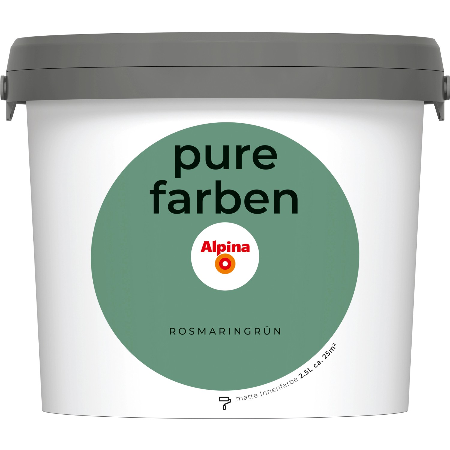 Alpina Wandfarbe Pure Farben Rosmaringrün 2,5 l