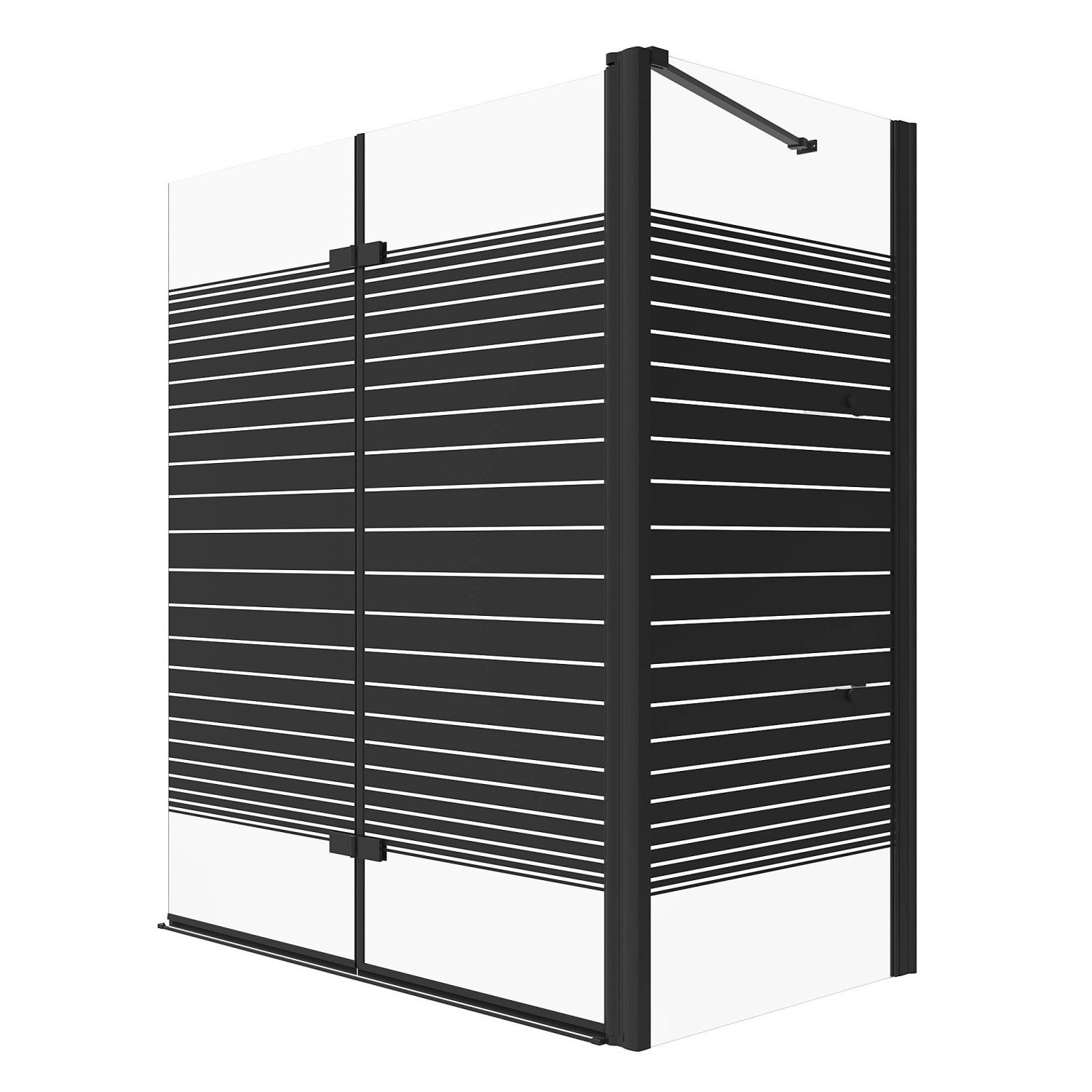 Aquabatos Duschwand für Badewanne Faltwand 120 x 70 x 140 cm Badewannenaufsatz Eck Duschtrennwand für Badewanne Badewannenfaltwand mit Seitenwand