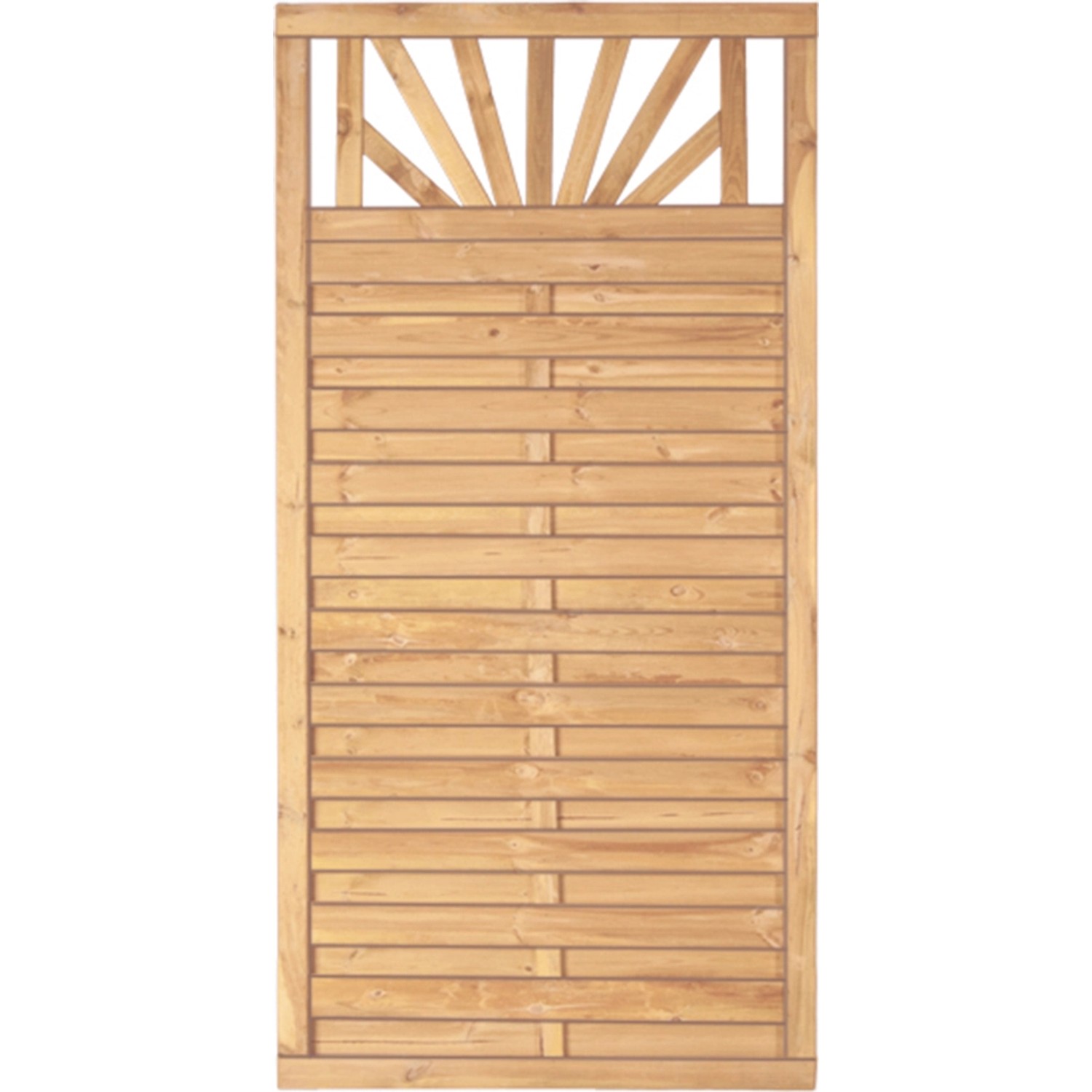 T & J Sichtschutzzaun Freiburg-Serie  90 x 180 cm