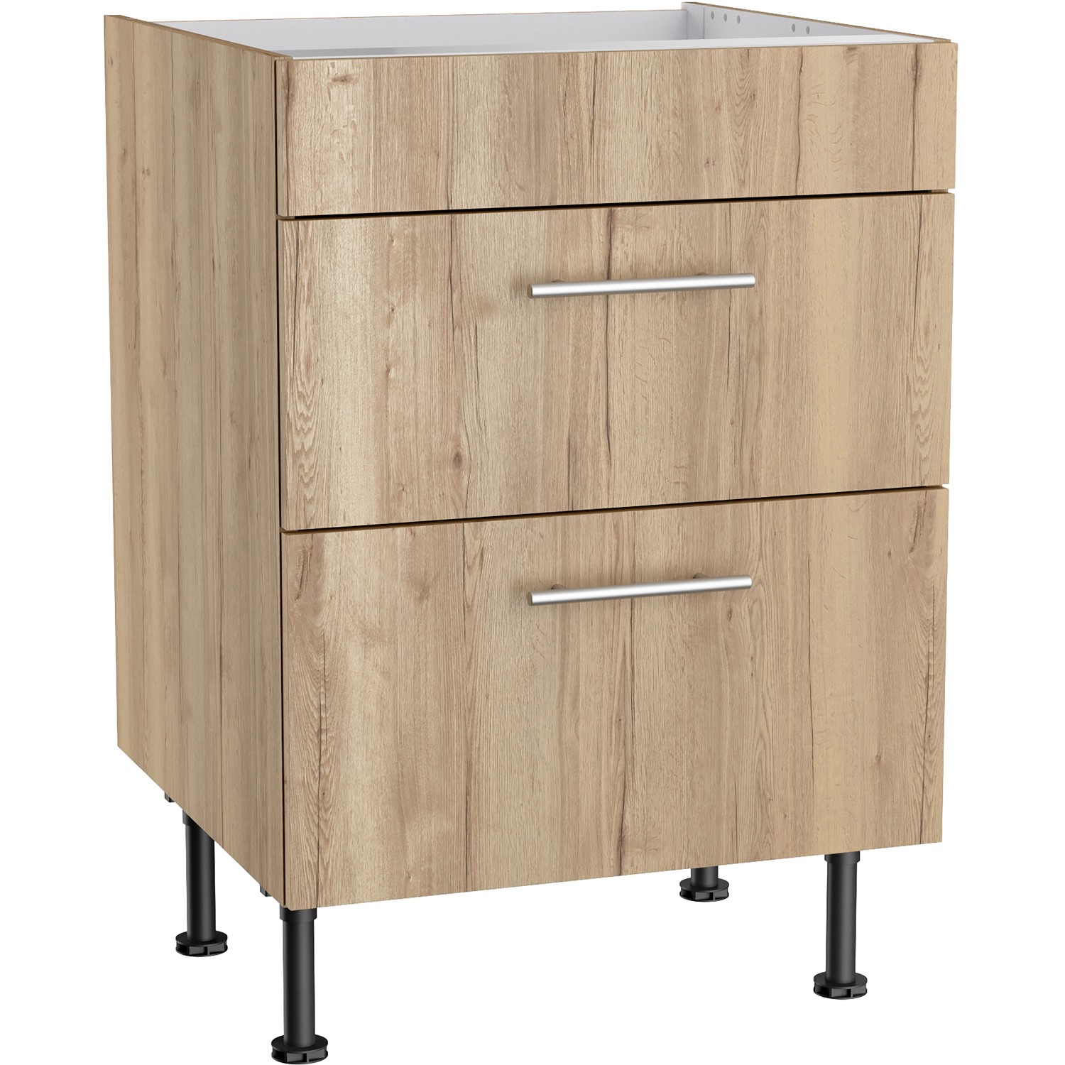 Optifit Unterschrank für Kochfeld Erik290 60 cm x 87 cm x 58,4 cm Wildeiche