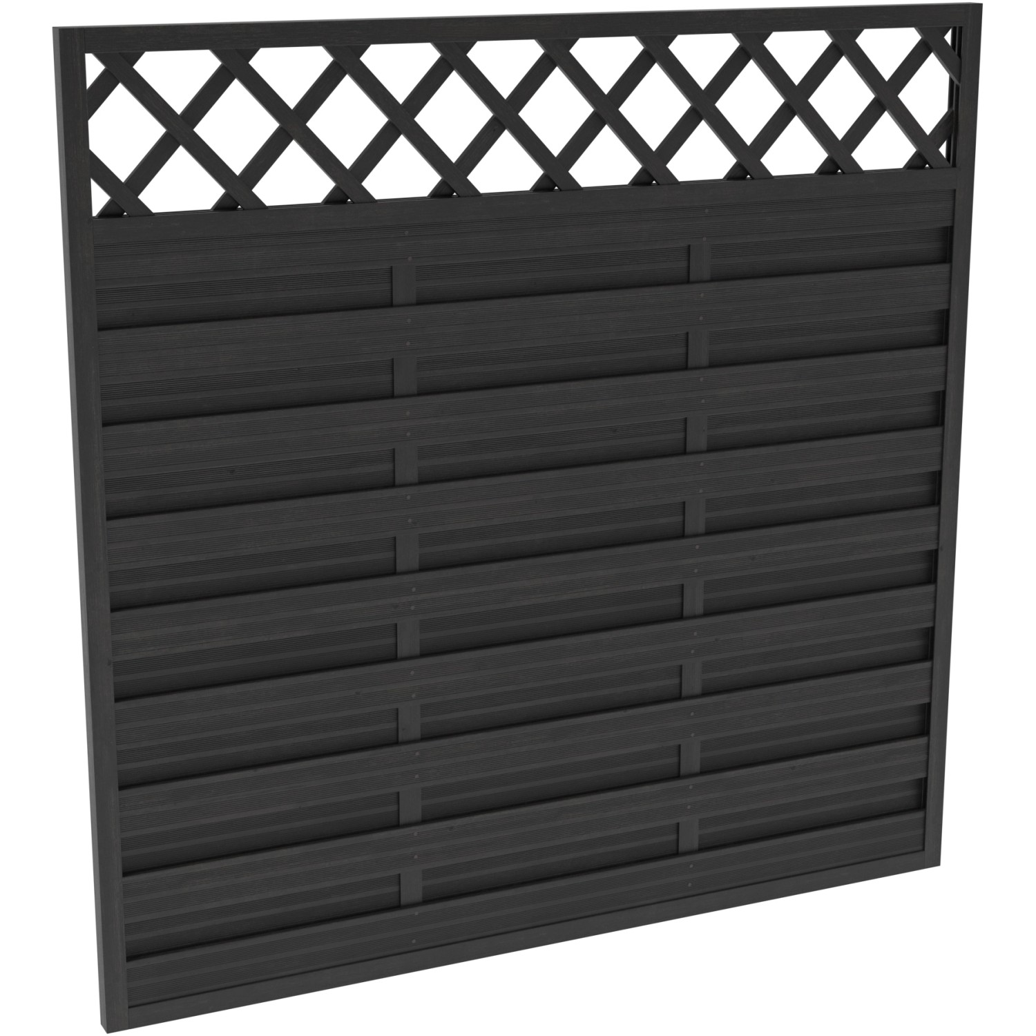 Sichtschutzzaun-Element Country Anthrazit lasiert 180 cm x 180 cm