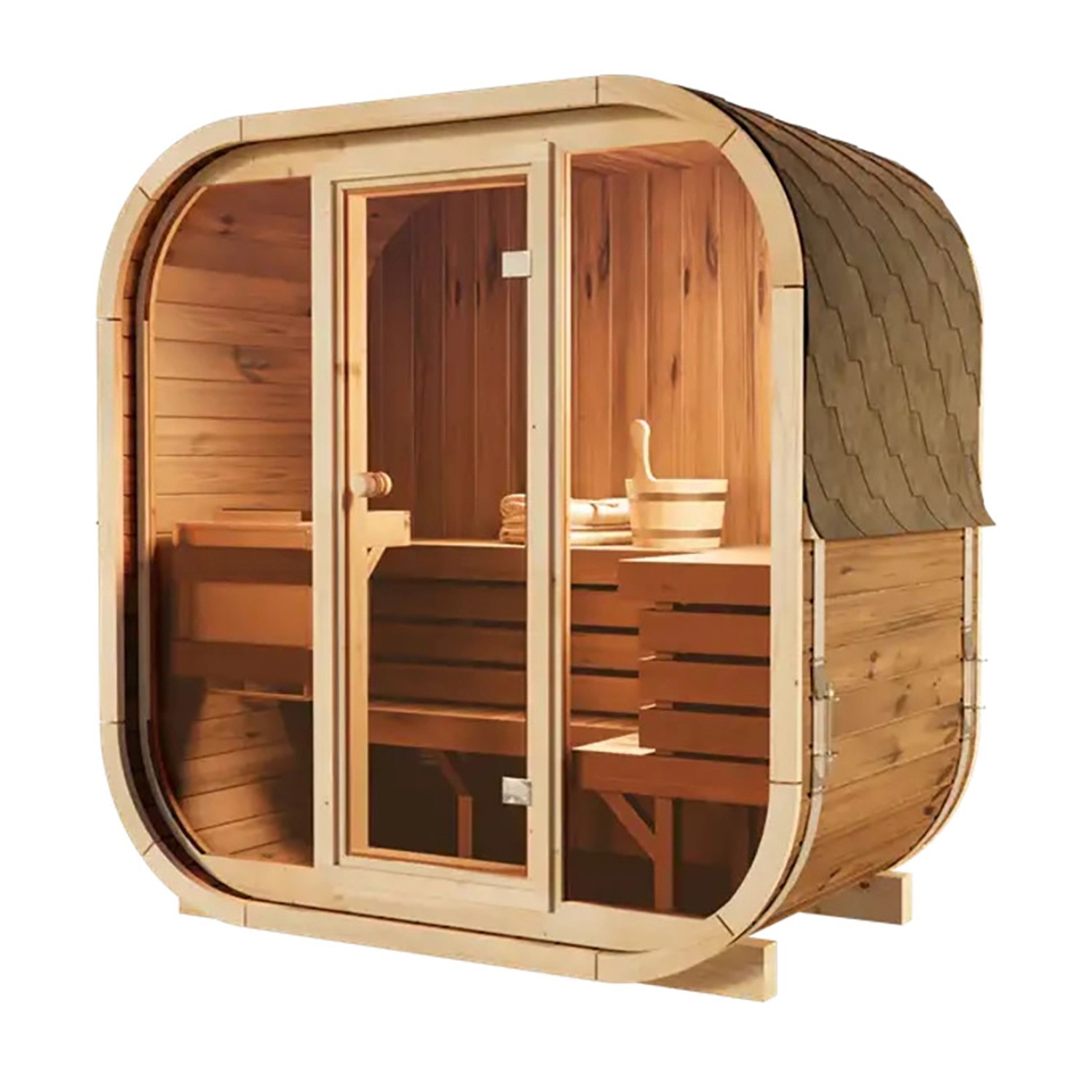 FinnTherm Fasssauna Ellipso M