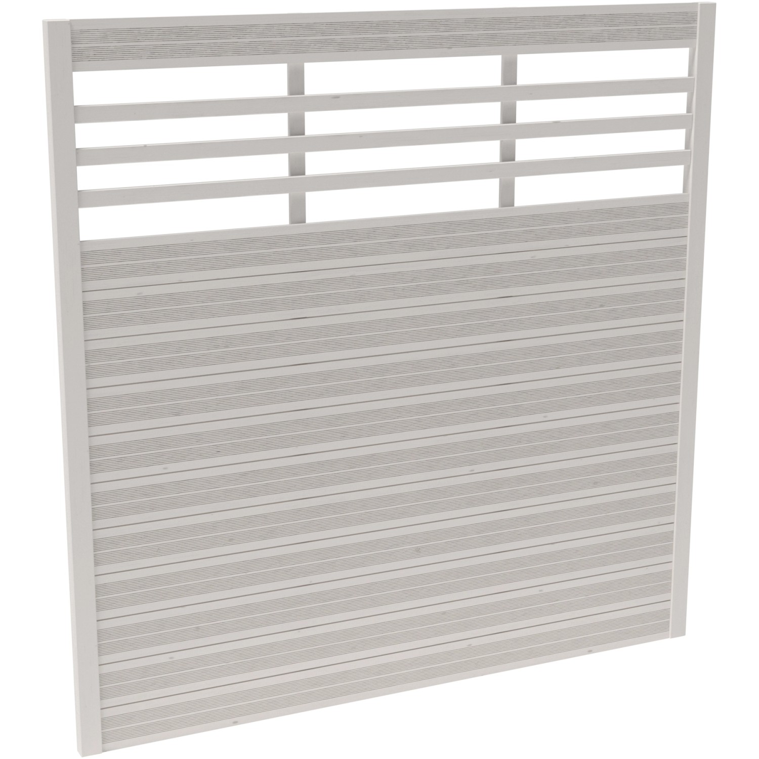 Sichtschutzzaun-Element Soho Cream lackiert 180 cm x 180 cm