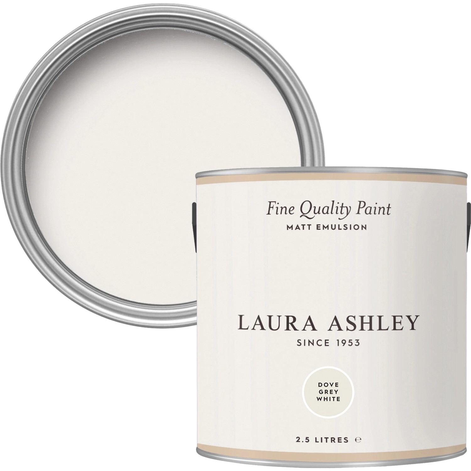 Laura Ashley Wandfarbe Dove Grey White Beige 2,5 l