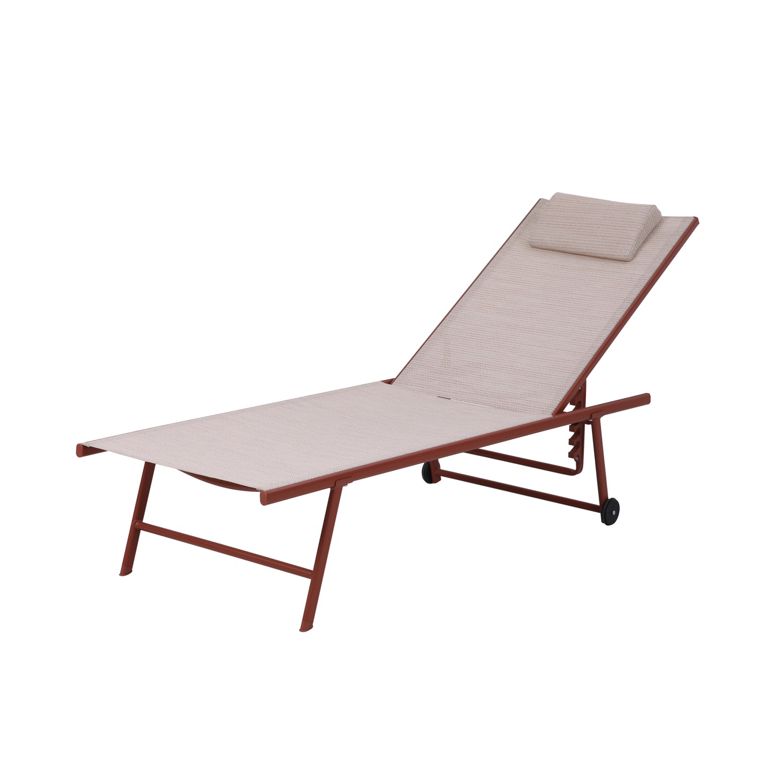 Best Sonnenliege Travis 185 cm x 55 cm x 97 cm Terrakotta