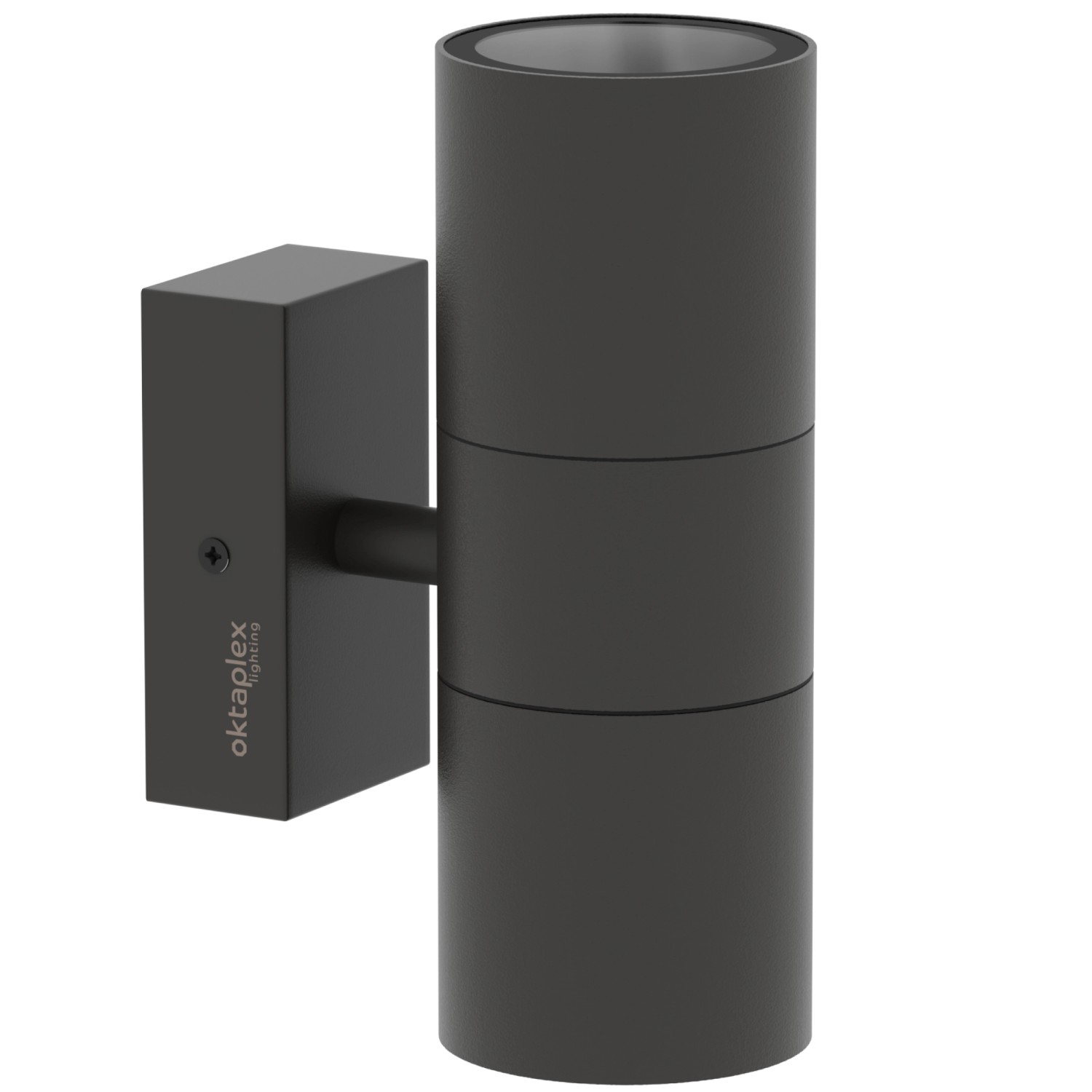 Oktaplex Chile Außenwandleuchte Edelstahl 2x GU10 Fassung 230V IP44 Anthrazit