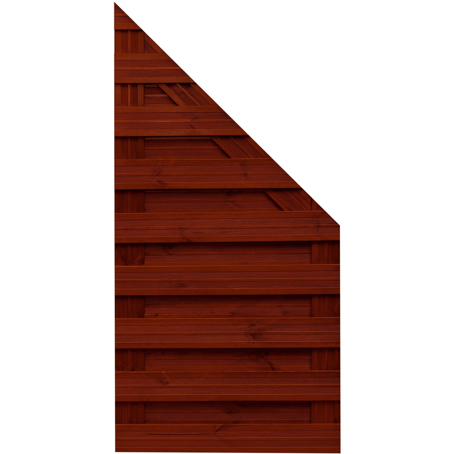 Sichtschutzzaun-Anschlussel. Goch Braun lasiert 180/90 cm x 90 cm