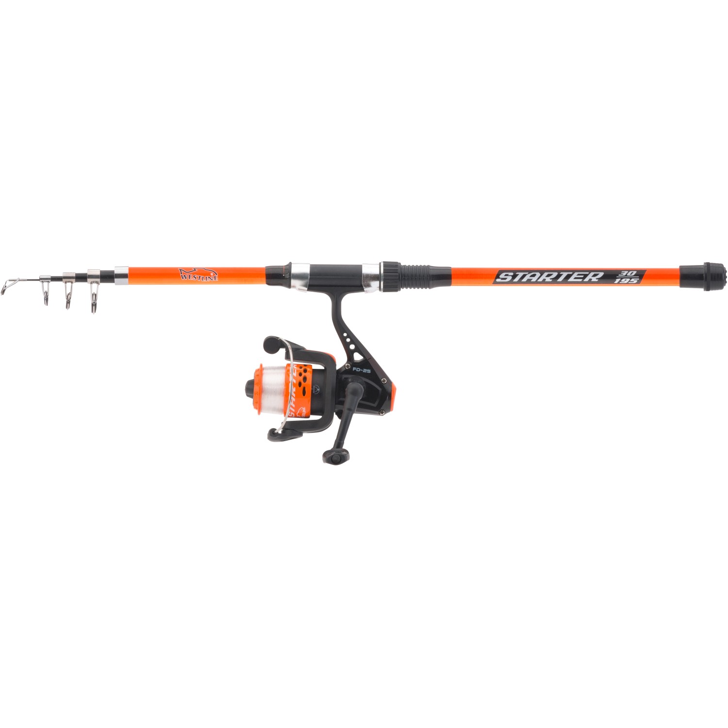 Westline Angelrute StarterSet 195 cm Orange