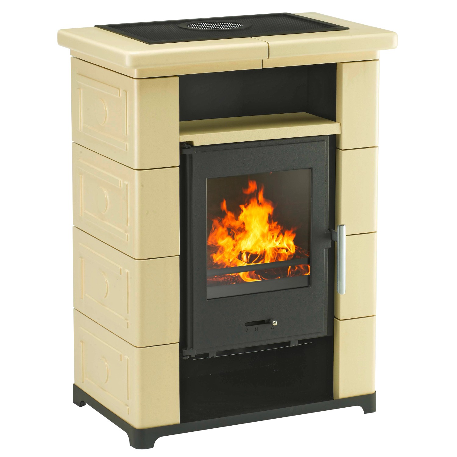 Wamsler Montafon Kaminofen Keramik Creme 7 kW