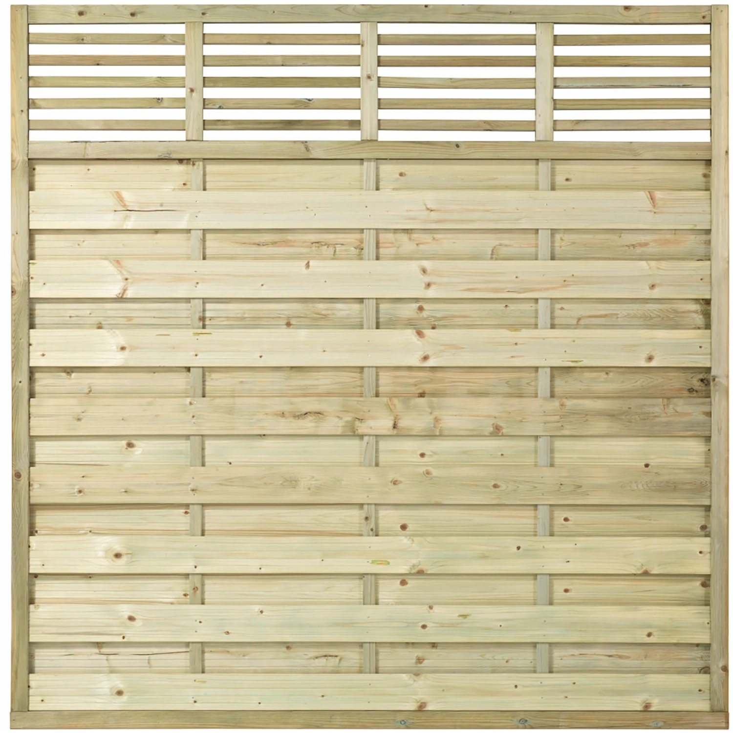 Plus Holz Sichtschutzzaun Newline Nadelholz druckimprägniert 180 cm x 180 cm