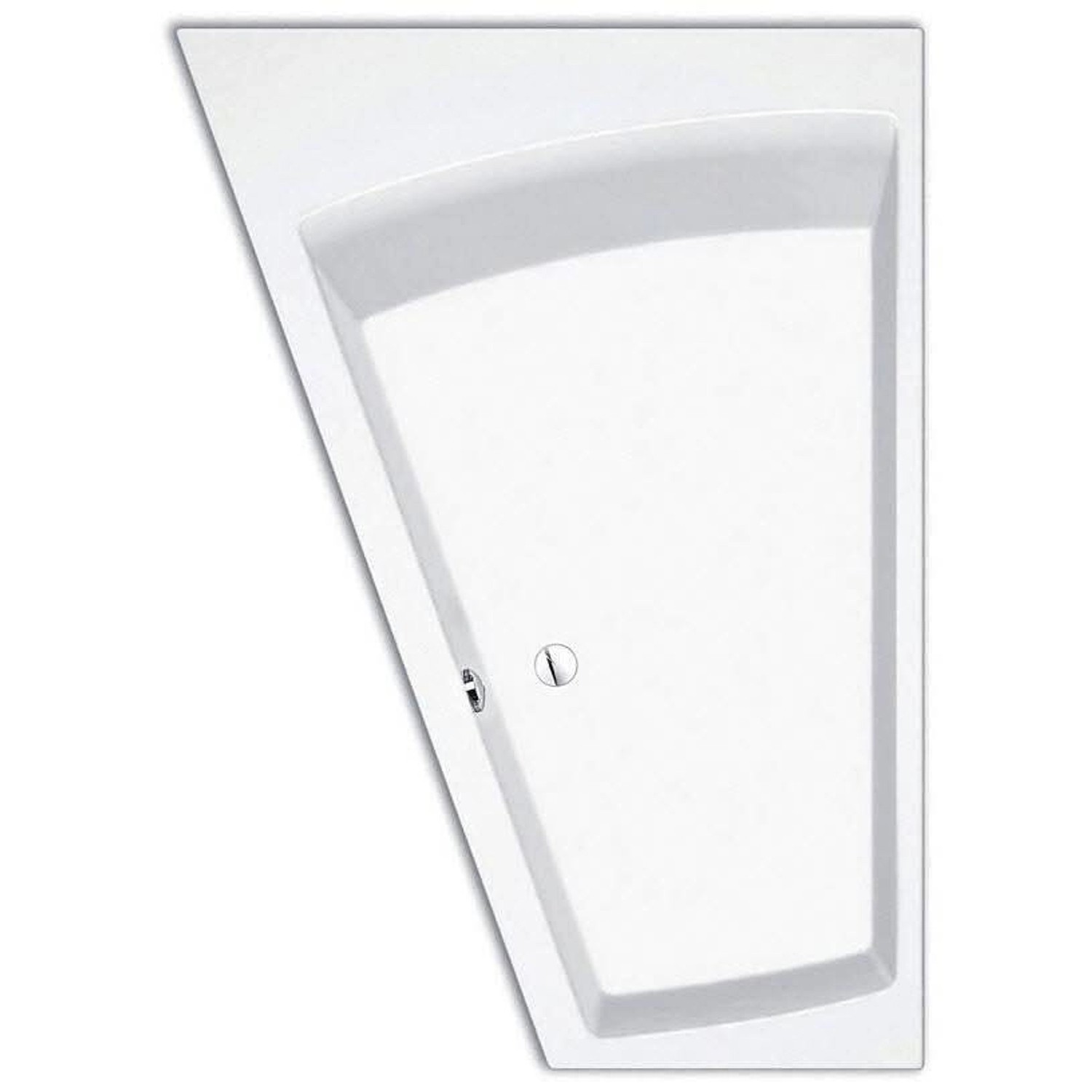 Steinkamp Eckbadewanne 170 x 110/65 cm Ecke Links Life Weiß