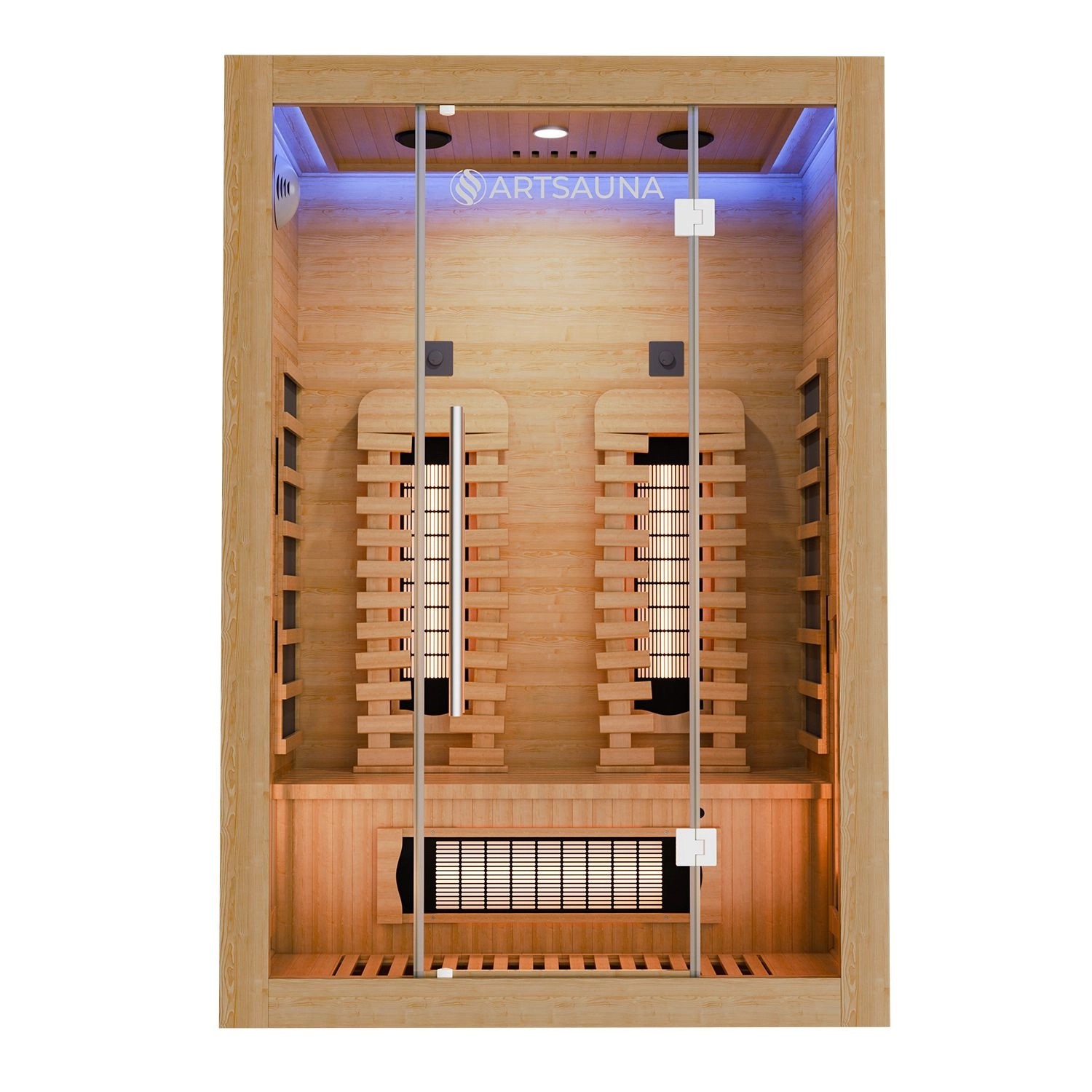 Artsauna Infrarotkabine Kiruna130 Premium mit Dual Technologie