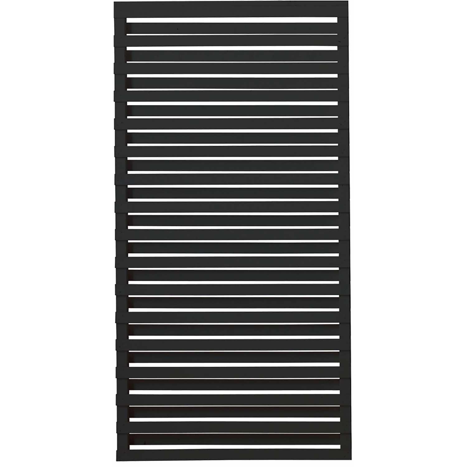 Plus Holz Sichtschutzzaun Osaka Nadelholz Schwarz 90 cm x 180 cm
