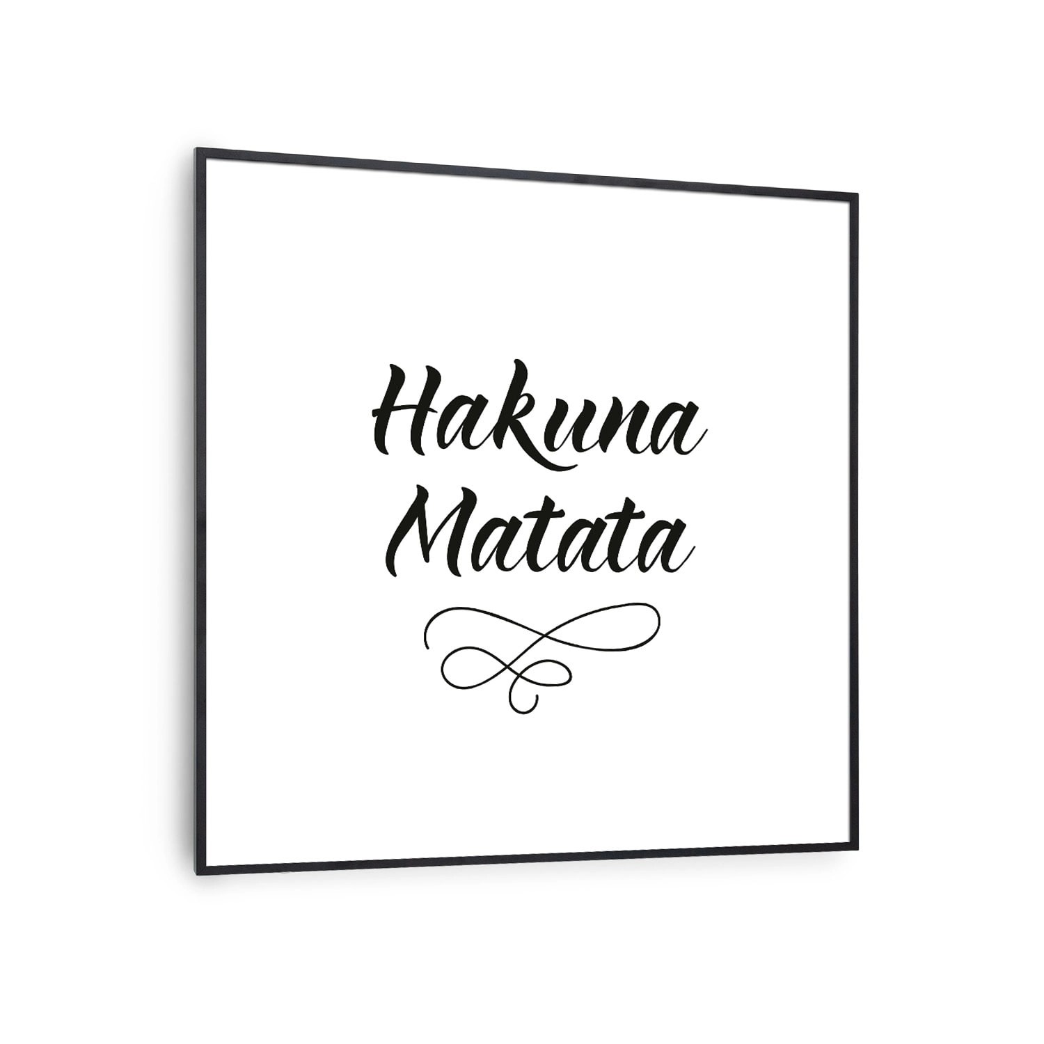 Klarstein Wonderwall Air Art Smart Infrarotheizung Wandinstallation App-Steuerung Motiv Motto 60x60 cm 350 W Schwarz