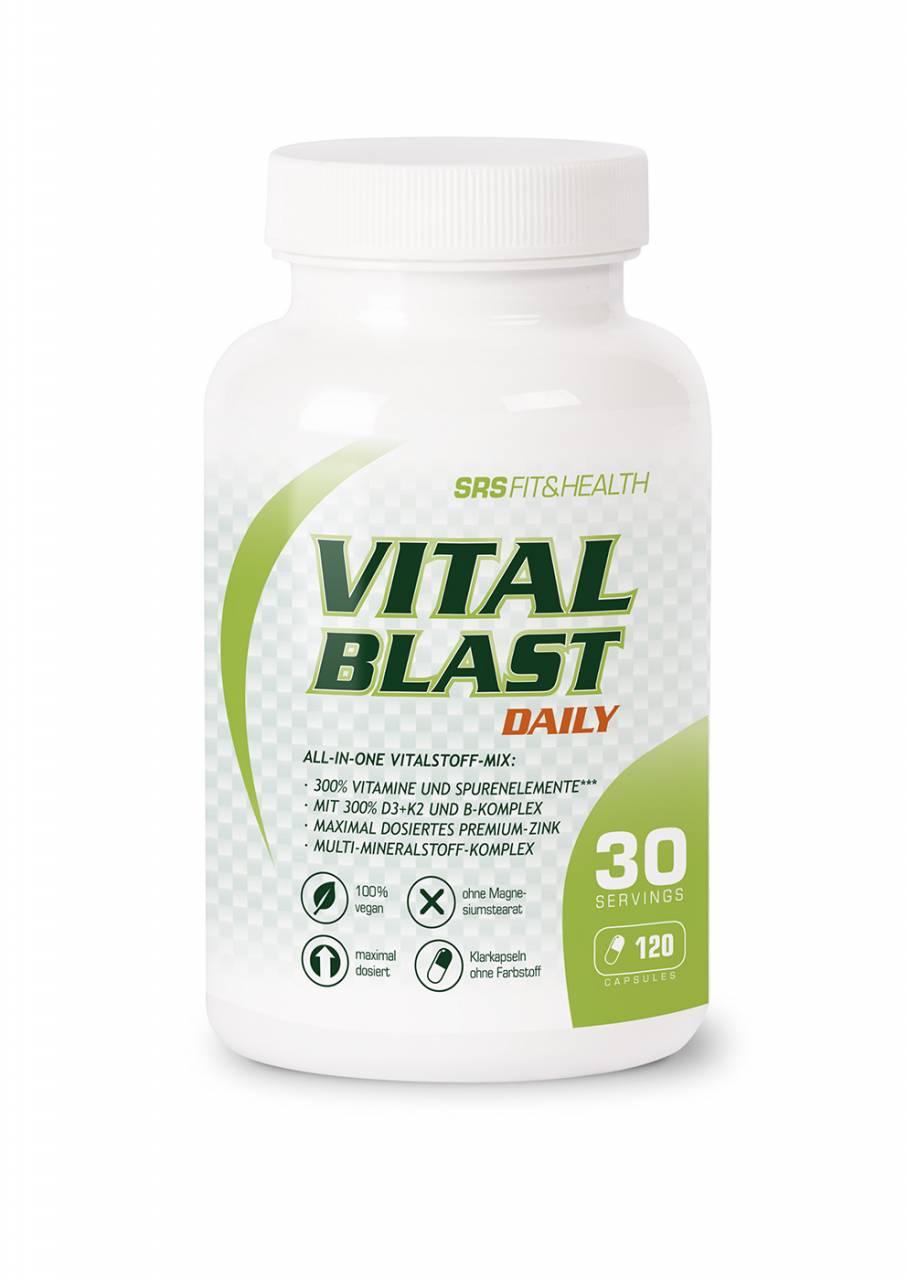 SRS Muscle Vital Blast ALL-IN-ONE VITALSTOFF MIX 120 Caps 100% vegan