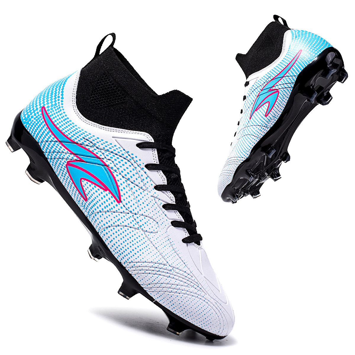 Football long shoes, men's and women's professional training for children, oversized spiked football shoes