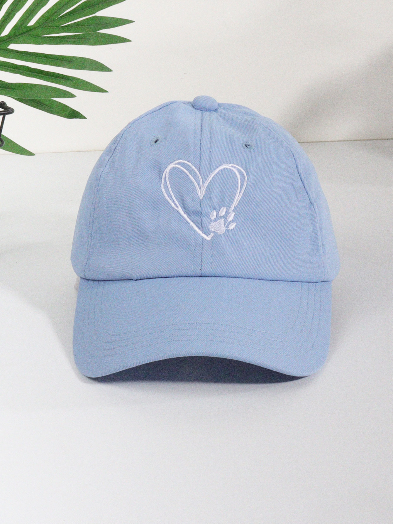 Unisex High Quality Casual Cute Love Claw Print Soft Top Wide Eaves Shade Baseball Caps For Men And Women
