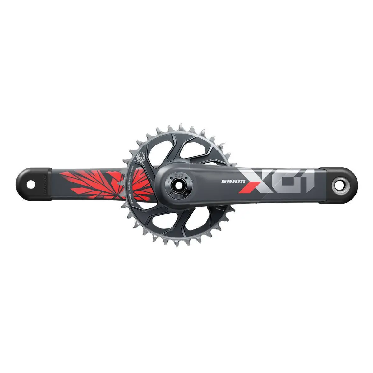 Mountainbike Kurbelgarnitur Sram Pdl Sram X01 Eagle Bst Dub Dm 32D Xsync2 Lunar Oxy (Bb N.I.)