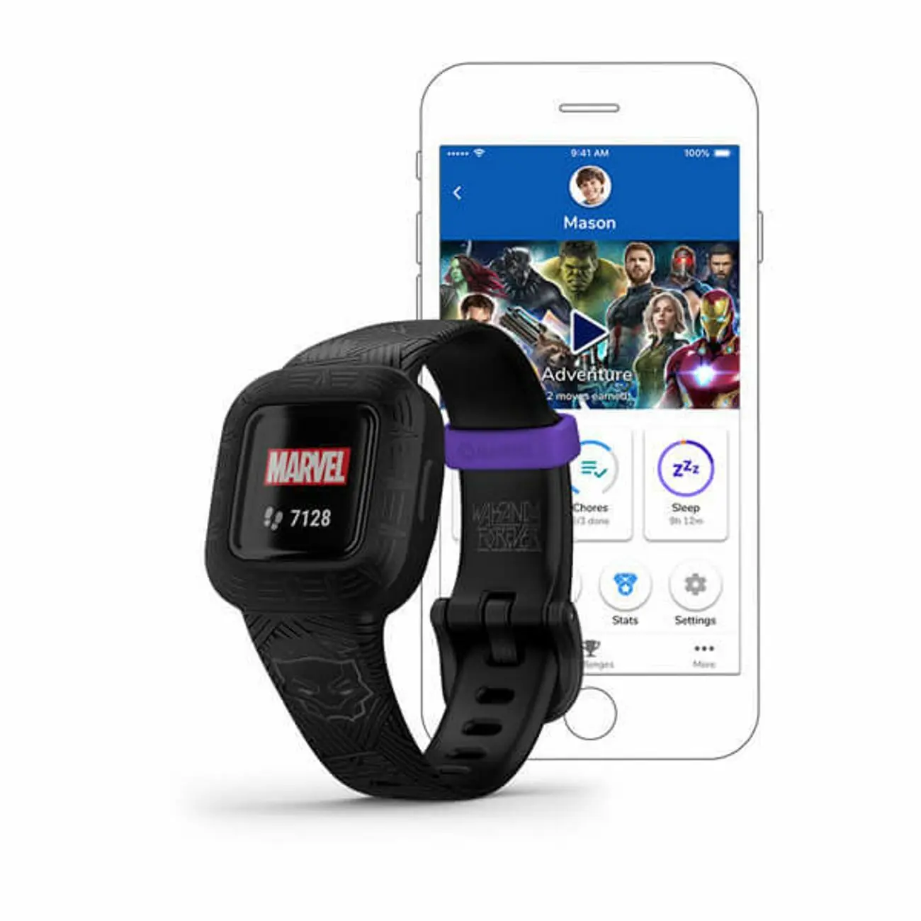 Garmin Vívofit 3 marvel black panther Kinderuhr