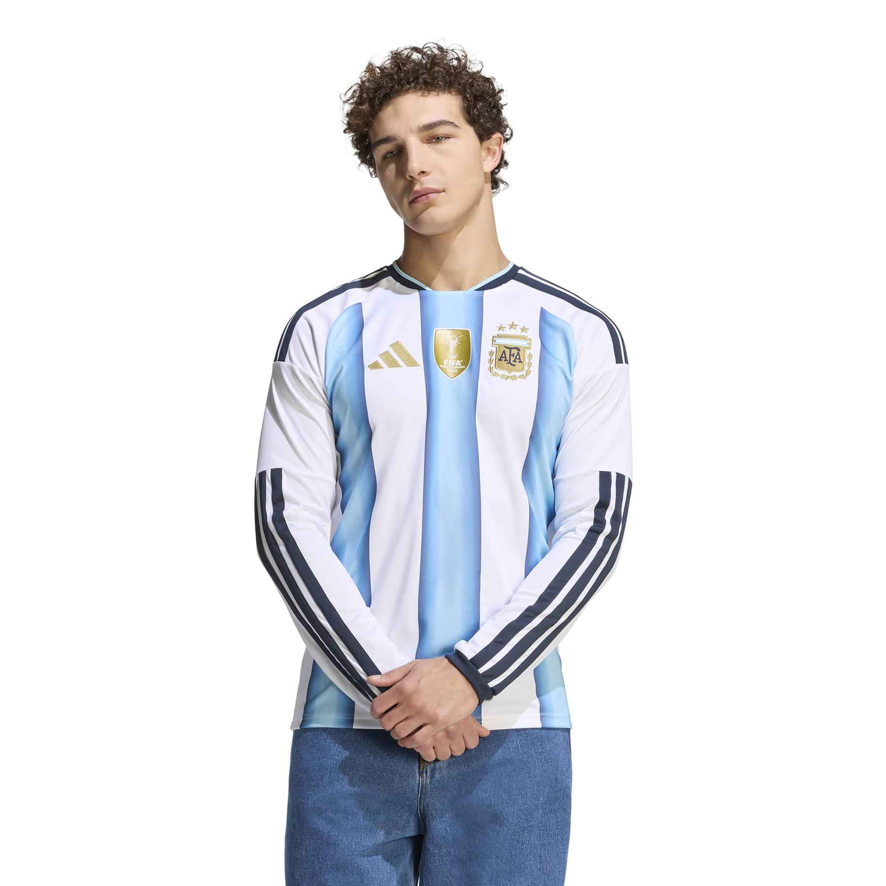 Argentinisches Heimtrikot mit langen Ärmeln Coupe du Monde 2026