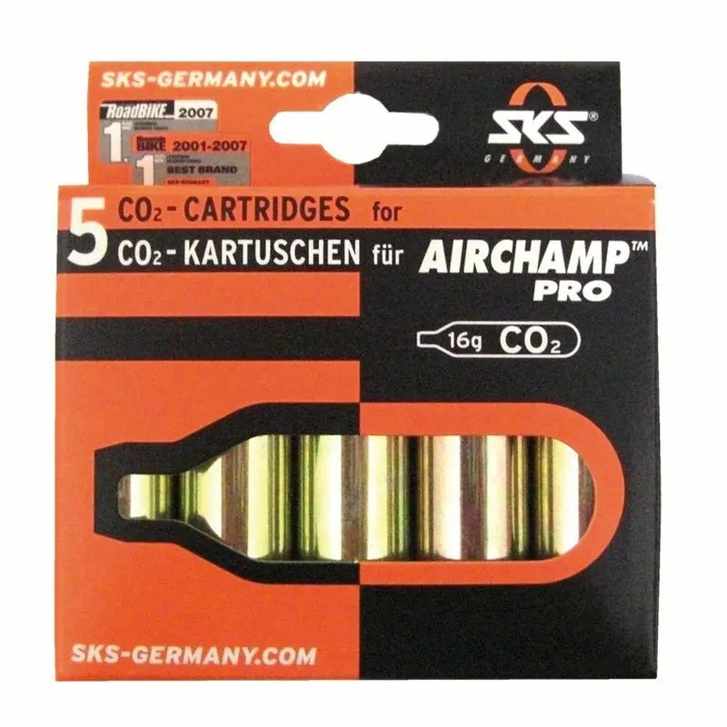 5 Patronen co2 16g SKS AirChamp Pro