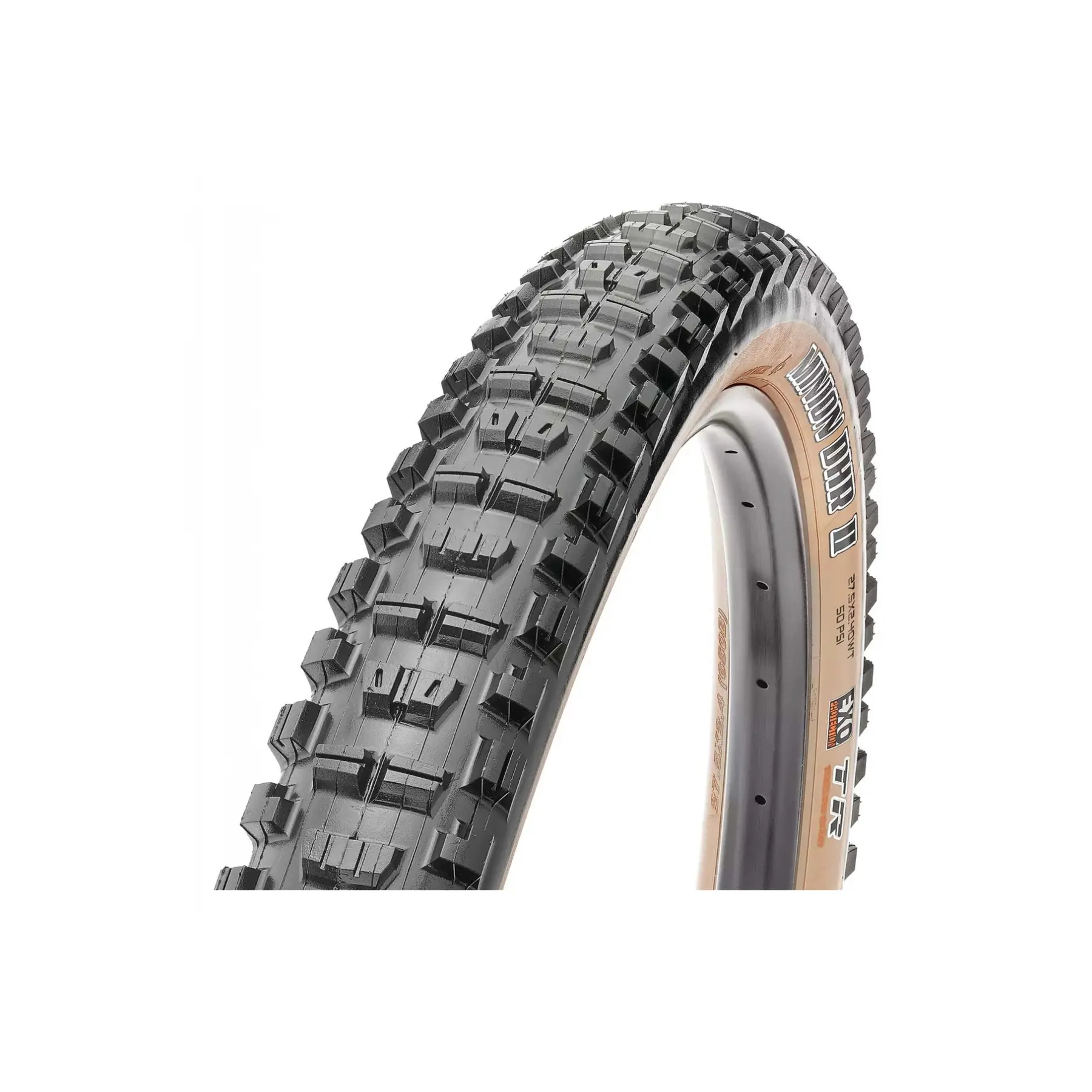 Schlauchloser weicher Reifen Maxxis Minion DHR II WT Exo tanwall
