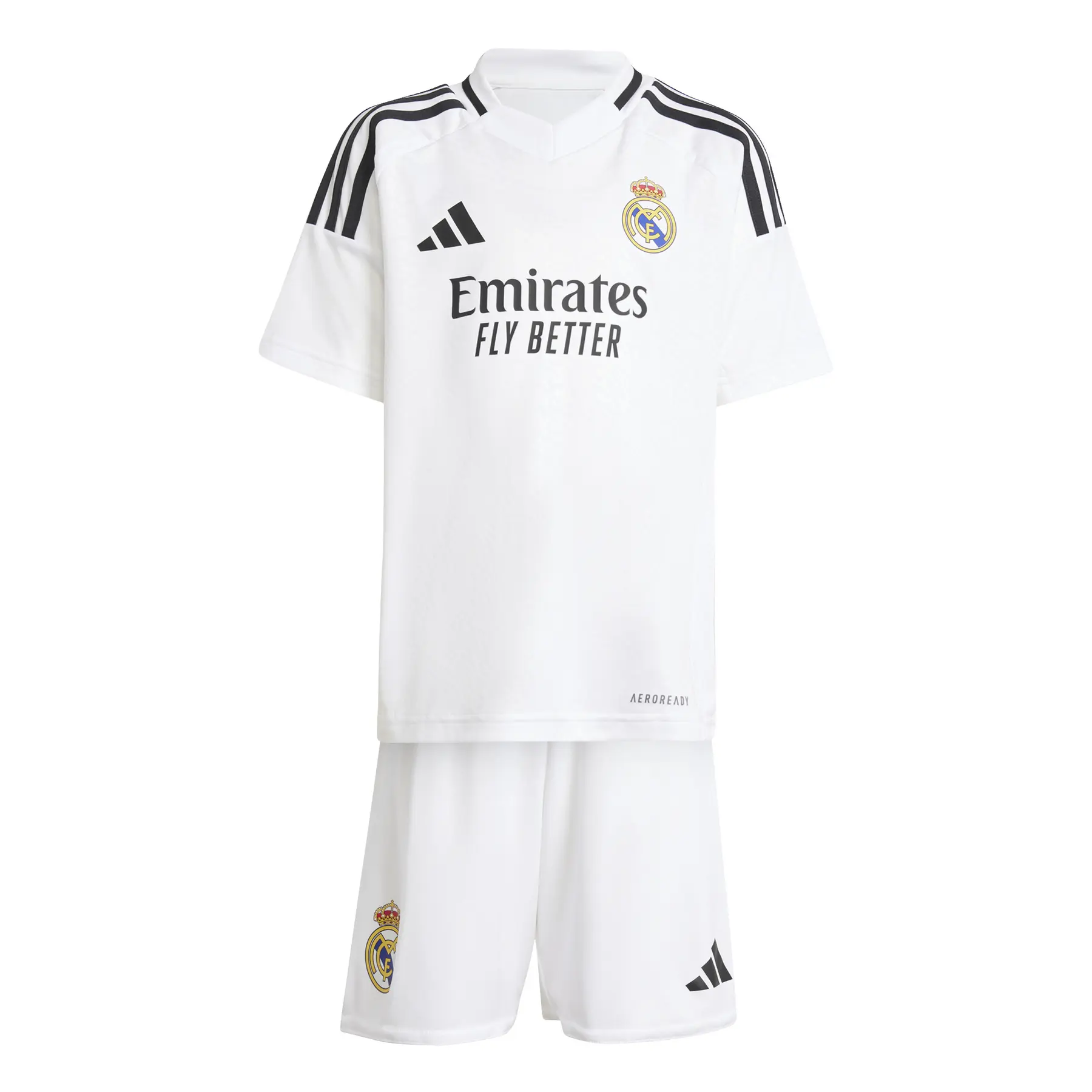 Heimtrikot und -shorts, Baby Real Madrid 2024/25