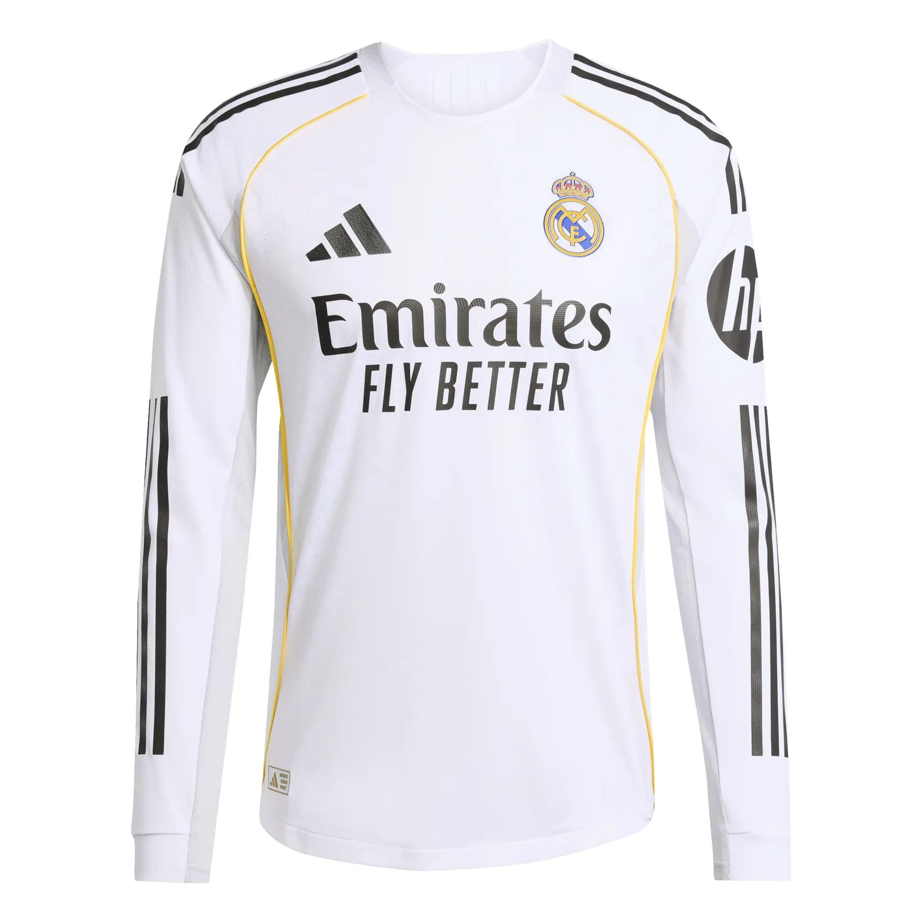 Authentisches Heimtrikot mit langen Ärmeln Real Madrid 2025/26