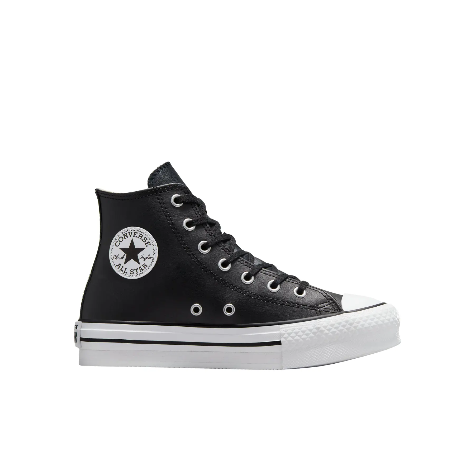 Hochschaft Leder Plateau-Sneaker für Kinder Converse Chuck Taylor All Star